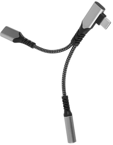 Gadpiparty USB C-aux Adapter 60w Max Silber Aluminiumlegierung