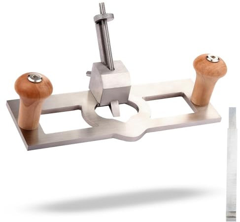 Router Plane, Pialla per Legno a Mano con Lama Regolabile, Regolazione Rapida della profondità, Arresto di profondità, Strumento Portatile per la Lavorazione del Legno, Rasoio