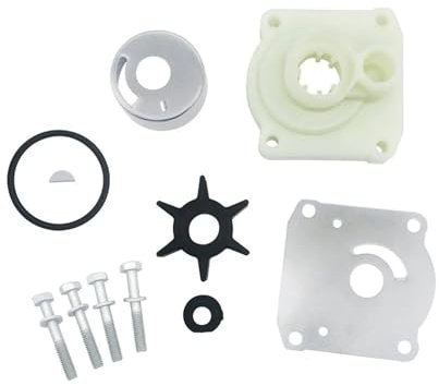 ZIBOXI Passend for Yamaha 2-Takt 30 PS 4-Takt 25 PS Außenborder Wasserpumpen-Laufradsatz 61N-W0078 61N-W0078-0A 61N-W0078-00