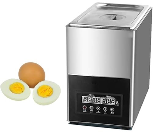 Cuociuova Elettrico 800W, Cuociuova Commerciale, Temporizzato 0~99 Minuti 50 Pezzi 9l Cuociuova Automatico di Grande capacità for Uova Sode, Medie e Morbide Rapide