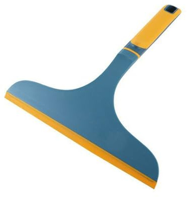 LUNCHS Curved Handle for Comfortable Grip Non-Slip and Not Easy to Fall Off Longer and Wider Scraping Head, Wide Cleaning Range Shower Squeegee(Green)