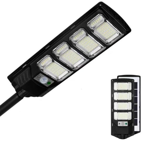 Projecteur Solaire d'extérieur à LED 400 W, étanche IP6, idéal pour Les Cours, balcons, garages, Jardins, Rues, etc.