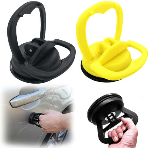 2 Pcs Car Dent Puller, Dent Remover Tool for Car, Tool and Repair Kit Handle Lifter for Cars Body,Glass, Screen, Heavy for Heavy Objects Moving and Cars Body (Black, Blue)