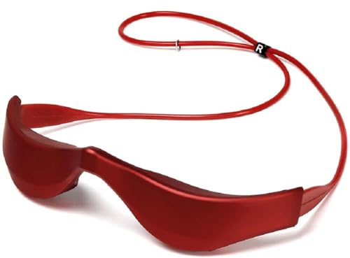 Ounfhtrttk Elektrisches 3D-Augenmassagegerät mit EMS-Augenmassagebrille, Rotlicht-Augenpflege, Aufhellung Von Augenringen, Entspannungsmassagegerät für die