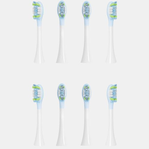 MES609 MES610 MES613 Cabezales de cepillo de repuesto compatibles con cepillo de dientes eléctrico XIAOMI MIJIA, tipo cojín y limpieza (paquete de 8)