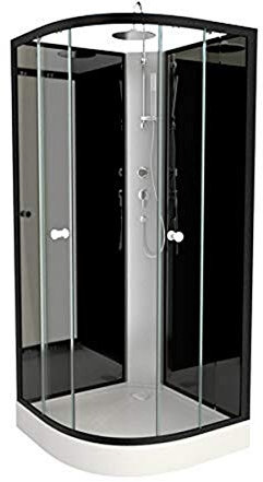 Cabine de douche 1/4 de cercle 85x85x225cm - NEBULA