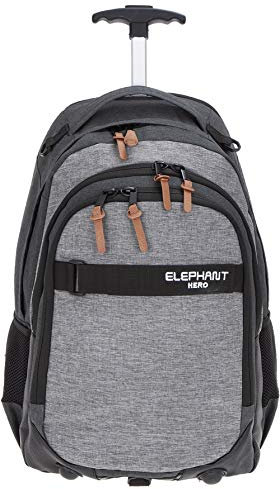 Trolley Jungen Mädchen Elephant Hero Signature Schultrolly Schulrucksack mit Rollen Schultrolley 12724 (Two Tone Grey (grau/anthrazit))
