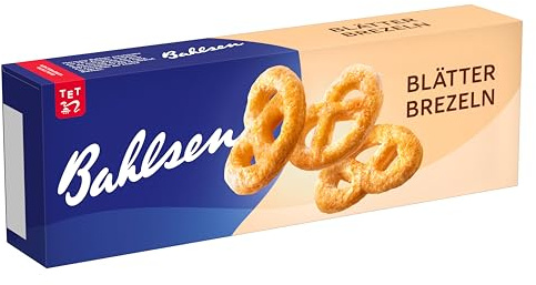 Bahlsen Blätterbrezeln - 1er Pack - karamellisiertes Blättergebäck in Brezelform (1 x 100g)
