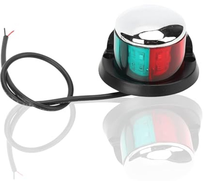 HERCHR Luces De Navegación LED Para Barcos, Lámpara De Señal Envío, Barco Luces De Navegación, Lámpara De Señal Impermeable Rojo Verde De Para Barcos Para Kayak Yate Pontón Ponton