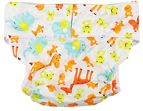 Pañal de Tela para Adultos, Lavable, Reutilizable, para Ancianos, Protección Contra la Incontinencia, Ropa Interior, Ajustable, Transpirable, Antifugas, Pañal para Adultos(A51)