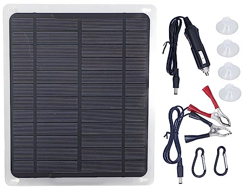20W 12V Solarpanel Ladegerät für Autobatterie – Kurzschlussschutz & Überstromschutz – Technologie für Auto, Boot, Flugzeug, Satelliten, Raumstationen