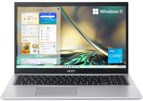 acer Aspire 5 A515-56-347N Slim Laptop - 15.6 Full HD IPS Display - 11th Gen Intel i3-1115G4 Dual Core Processor - 8GB DDR4-128GB NVMe SSD - WiFi 6 - Amazon Alexa - Windows 11 Home in S Mode