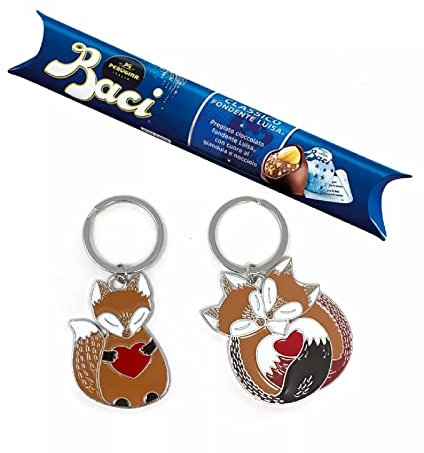 Baci Perugina Portachiavi Volpe Tubo da 87,5 g Idea Regalo San Valentino