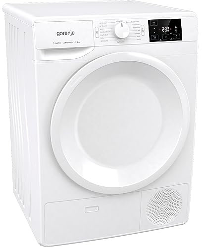 Gorenje DNE 8B Kondenstrockner, 8 kg, LED Display, Made in EU, 16 Programme, Nature Dry, Sportprogramm, Startvorwahl, weiß