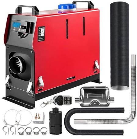 CalefaccióN Estacionaria de 5KW con Un Solo Orificio con Control Remoto, Varias Opciones de Monitor, for AutomóViles, Camiones, Barcos, Autobuses, VehíCulos Recreativos Y Remolques ( Color : B , Size