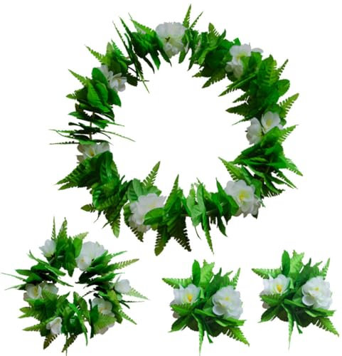 ibasenice Blumengirlande Set Hawaii Armband Bachelorette Jungen Und Mädchen Erwachsene