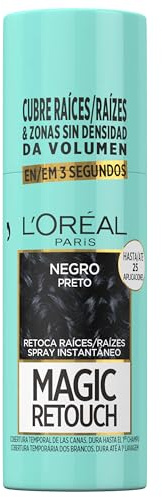 L'Oréal Paris Spray zur sofortigen Wiederherstellung von Wurzeln, für Damen und Herren, Magic Retouch, Farbe: Schwarz (Schwarz), 75 ml
