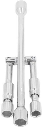 Tyenaza Clé à écrous De Roue Pliable Universelle, 14 Pouces, Croix De Pneu à 4 Voies, Clé à écrou De Roue Pliable pour Voitures, Camions, SUV Et Camping-Cars