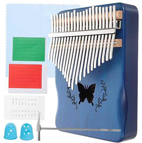 TOYANDONA Daumenklavier Tragbar mit Tasten Fingerklavier Kalimba Musikinstrument für Fingerorgel Holzblasinstrument