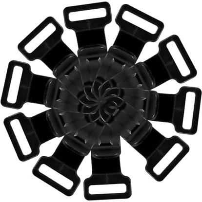 HANABASS 10 Ganci in Plastica per Campeggio, Ganci di Collegamento Resistenti per Aste, Accessori per Strutture da Esterno, per Campeggio e Uso in Giardino