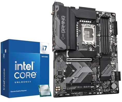 MICRO CENTER CPU Motherbard Combo - i7-14700KF 20 cores Gaming Desktop Processor with Gigabyte Z790 Gaming Plus AX DDR5 Motherboard
