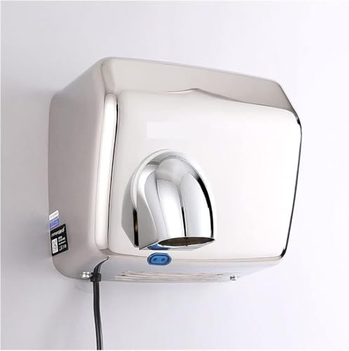Asciugamani Elettrico, Asciugamani Automatico, Asciugamani elettrico automatico for mani da 2300 W, elettrodomestici for il bagno, asciugatura rapida, sensore automatico in acciaio inox, macchina for