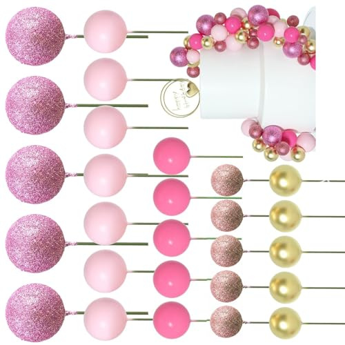 Juego de 50 piezas de decoración redonda para cupcakes, palillos para tartas de boda, accesorios adecuados para fiestas