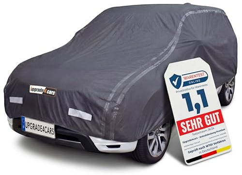 Upgrade4cars Premium Autoabdeckung Version 2026 SUV XXL 540x210x150 cm | Auto Abdeckplane Komplett | Schutz vor Schmutz & Wetter | Extra Reflektoren an der Außenseite | Sommer & Winter