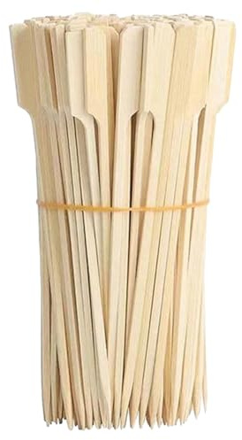 Cozylkx 200 Brochettes en Bambou Naturel, Brochettes De Fruits en Bois écologiques pour Barbecue, Apéritifs, Fruits Et Hamburgers (7cm)