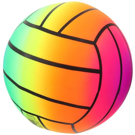 HONITANO Pallone da Pallavolo Gonfiabile Arcobaleno Pallone Gonfiabile Giocattolo per Piscina e Spiaggia