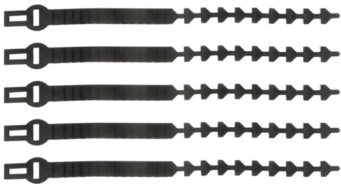 NUOBESTY 5 Piezas Cintas de Goma para Atar Ramas de Árboles Ajustables de Correas Resistentes para Soporte y Amarre de Árboles Frutales y Bonsáis Protección Suave para Corteza