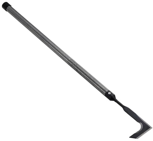 DAKEPOLE Grattoir pour joints, sarcloir avec manche de 140 cm de longueur, couteau en acier inoxydable à double tranchant utilisé pour enlever la mousse et les mauvaises herbes dans les joints de