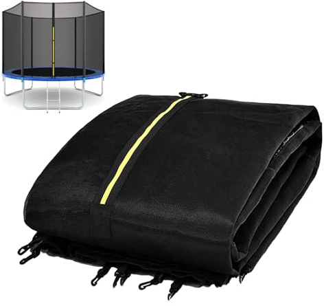 Filet pour Tapis élastique – Rechange Clôture Sécurité Mesh | Barrière de Protection de Saut Robuste | Couverture de Bord pour en Plein air Jardin Fitness Jeu et Plaisir Famille