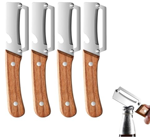4pcs Pelador Verduras Multifunción, 2 En 1 Para Cocina Hoja Acero Inoxidable Ultraafilada Pelador Profesional, Para Patatas Zanahorias Pepinos Tomates Y Cocina Casera