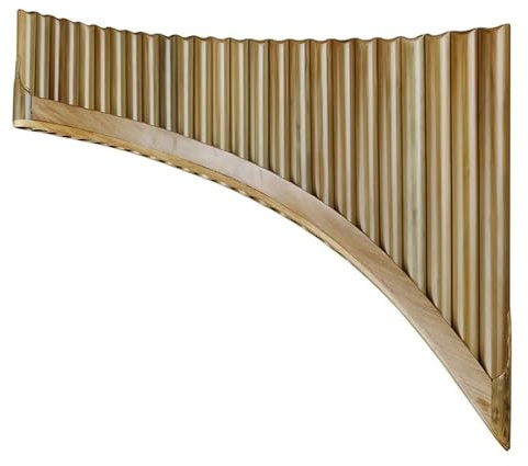 Traditionelle Panflöte G-Tonart 25 Pfeifen Panflöte Traditionelles Musikinstrument Holzblasinstrument Natürlich(25-RIGHT SMALL-G)