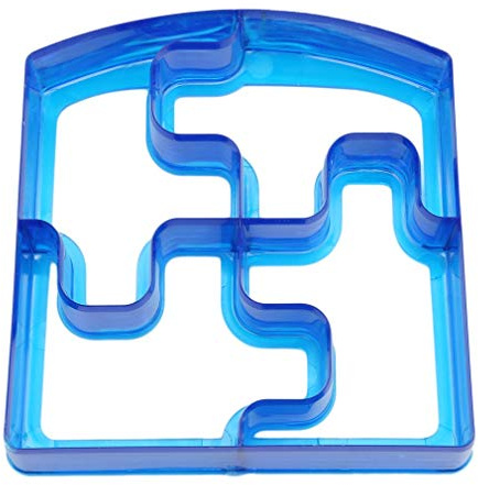 Lalang Children Sandwich Cutter, Cookie Cutter, Bread Cutter Set Random Color (Puzzle)