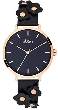 s.Oliver Damen Analog Quarz Uhr SO-3699-LQ