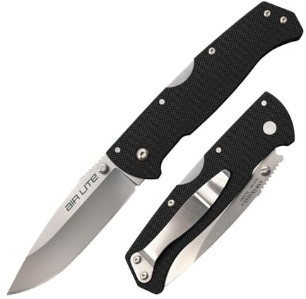 Cold Steel Air Lite Drop Point Lockback, schwarz, Tek Boyut