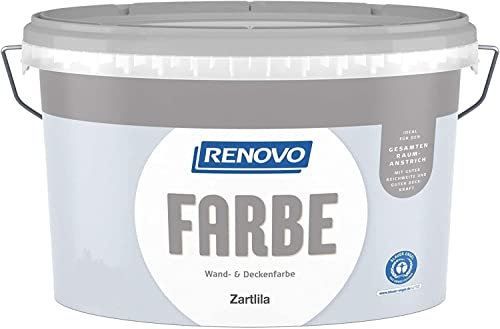 Renovo 7,5 Liter Wand- und Deckenfarbe Zartlila, Matt