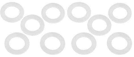 Silikondichtungen, Dichtungsscheibe, 10 Stück O-Ringe Warmwasserbereiter Dichtung Silikon-Flachdichtungen Unterlegscheibe Avirulent Insipidity White 1 1/4
