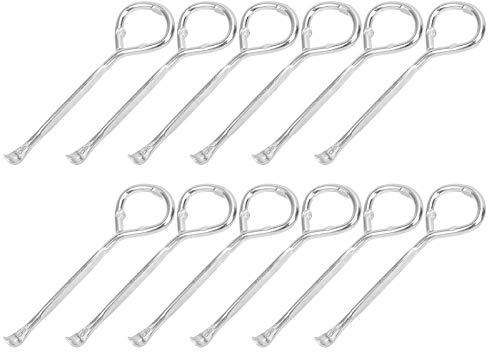 12pcs M10 Steel Can Opener Multi Functional Paint Bucket Opener Manual Tin Opening Tool Elbow Port Design Silver