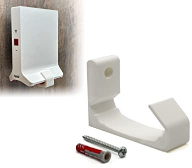 Wall Mount for AVM Fritz Repeater 3000AX Including Mounting Material, High Quality and Robust, Made in Germany, Wall Mount Mounting Wall Mount
