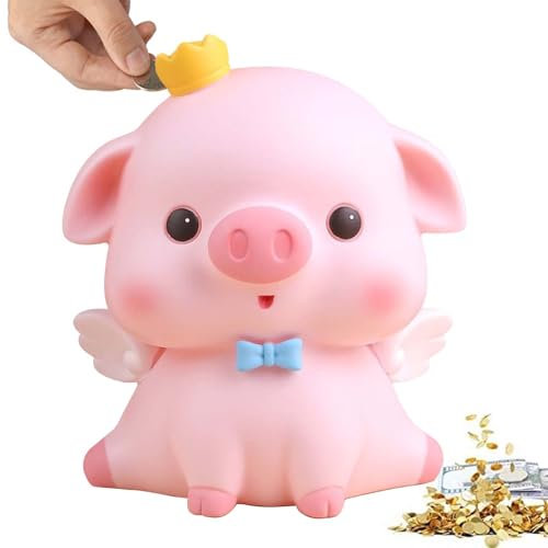 Tirelire cochon rose, Kawaii, en plastique, à ouvrir, pour filles, garçons, enfants