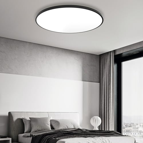 Mengjay LED Deckenleuchte mit Radar Bewegungsmelder Innen 18W 6000K, Rund Deckenlampe für Flur, Treppe, Veranda, Garage, Carport, Balkon, Abstellraum, Keller