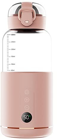 Calentador de agua portátil para fórmula de bebé Capacidad de 300 ml Control de temperatura preciso Batería incorporada Calentador de agua instantáneo inalámbrico Hervidor eléctrico para viajes en