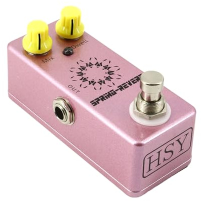 Btuty Gitarre Rever Pedal Rever Gitarre Effektpedal True Bypass Zinklegierung Shell DC 9V 6.35mm MIX/DWELL Eingang/Ausgang Schnittstelle 2 Knöpfe Mini Rever-Effekt