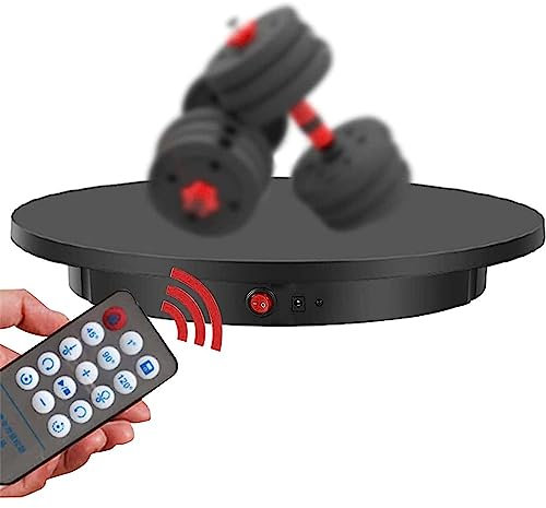 Motorisierter drehbarer Präsentationsständer, 360 Grad elektrisch drehbarer Drehteller, automatisch drehbare Plattform, 100 kg Tragkraft, für Fotografie, Produktpräsentation, Live-Videoshow, 42 cm,