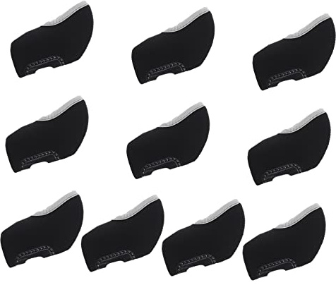 POPETPOP 10pcs Portable Golf Iron Head Covers Visible Windows Protection for Clubs Easy Identification Neoprene Material for Players and Travel