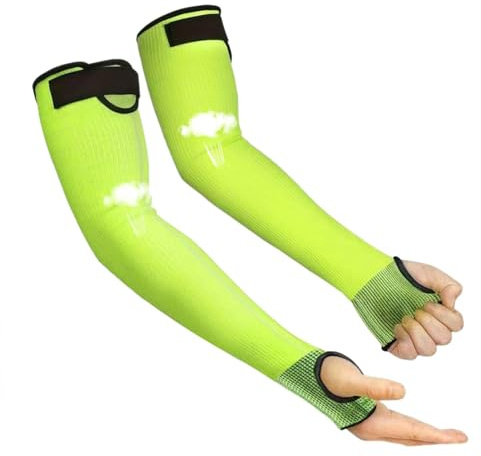 Generisch 1 Paar Schnittfeste Armmanschetten, Schnittfeste Ärmel, Arm Schnittschutz, Arbeit Armschutz, Garten Ärmelschoner Mit Daumenloch, Atmungsaktive Unterarmschutz Für Handhabung Von Glas