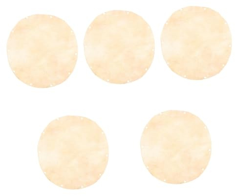 Generic 5stücke Ersatz Trommelfell Aus Ziegenleder Für Afrikanische Handtrommeln Drum Skin Elastisch Leicht Zu Installieren Für Djembe Und Schamanentrommeln